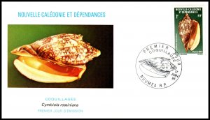 New Caledonia 463 Seashell U/A FDC