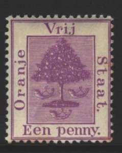 Orange River Colony Sc#4 MNH - toned perfs, crease