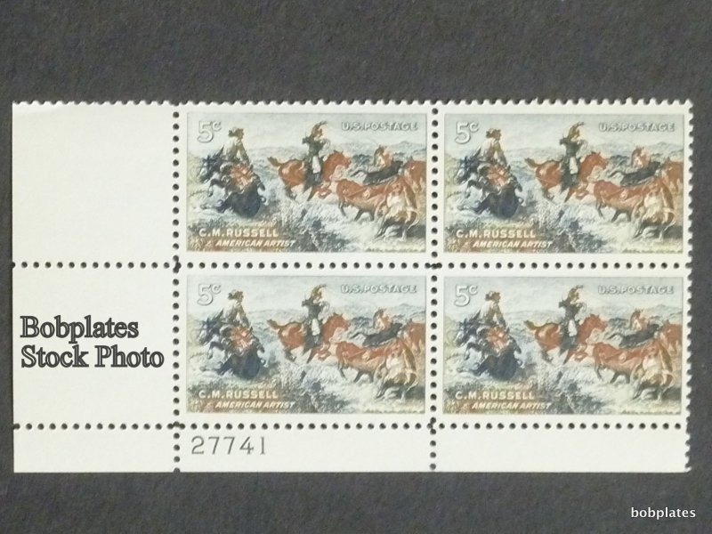 BOBPLATES #1243 Russell Plate Block F-VF MintNH ~See Details for Position/#&#...