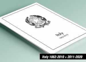PRINTED ITALY 1862-2010 + 2011-2020 STAMP ALBUM PAGES (459 pages)