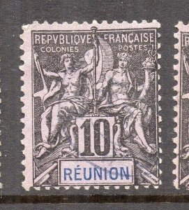 Reunion 1892 TABLET TYPE Early Issue Fine Used 10c. NW-230811