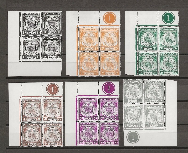 MALAYA/NEGRI SEMBILAN 1949/55 SG 42/62 MNH Cat £520