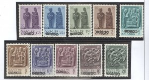 Katanga #53-56v/58-63v Unused Single