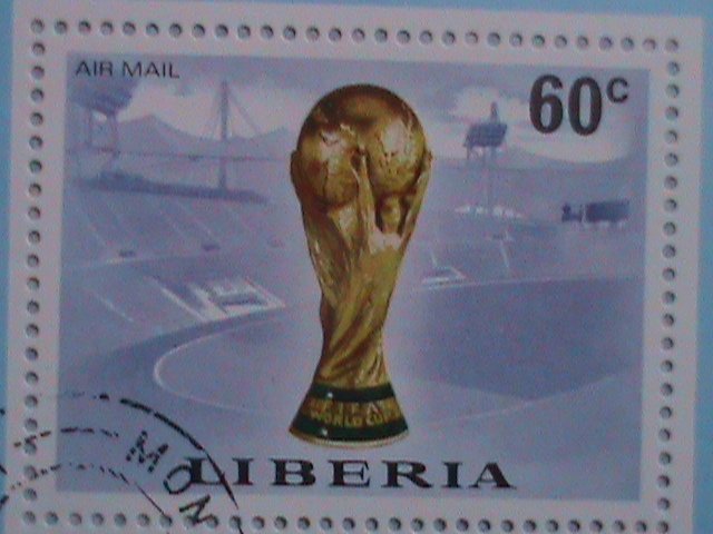 1974, LIBERIA THE WORLD CUP SOUVENIR SHEET