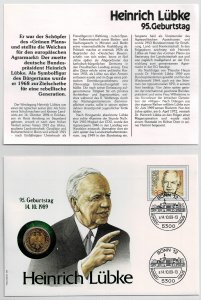 Germany 1989-92, German presidents , coin covers