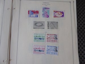 Liberia 1892-1976 Stamp Collection on Scott International Stamp Album Pages