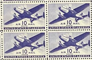 C27 Twin-Motored Transport Plane MNH 10 c Sheet of 50 1941