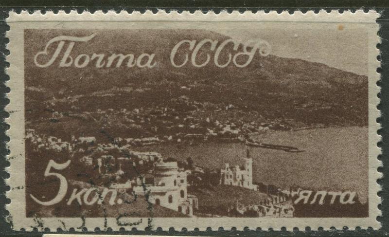 Russia - Scott 666 - Scenic Crimea -1938 - FU - Single 5k Stamp