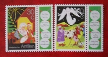 NETHERLANDS ANTILLES 1991 Christmas 1991 and New Year 1992 MNH Scott# 660-661