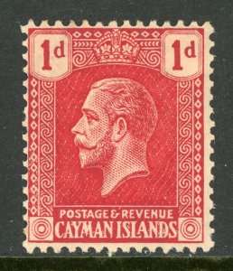 Cayman 1922 British Colony KGV 1p Rose Scott #52 Mint G928