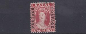 NATAL  1870 - 73    S G 60  1D  BRIGHT RED    MH  CAT £120 