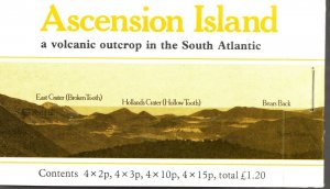 1981 - Ascension Island Booklet BK 282- 4 leaflets of flowers -  cv$15