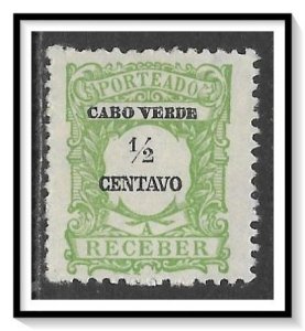 Cape Verde #J21  Postage Due NG