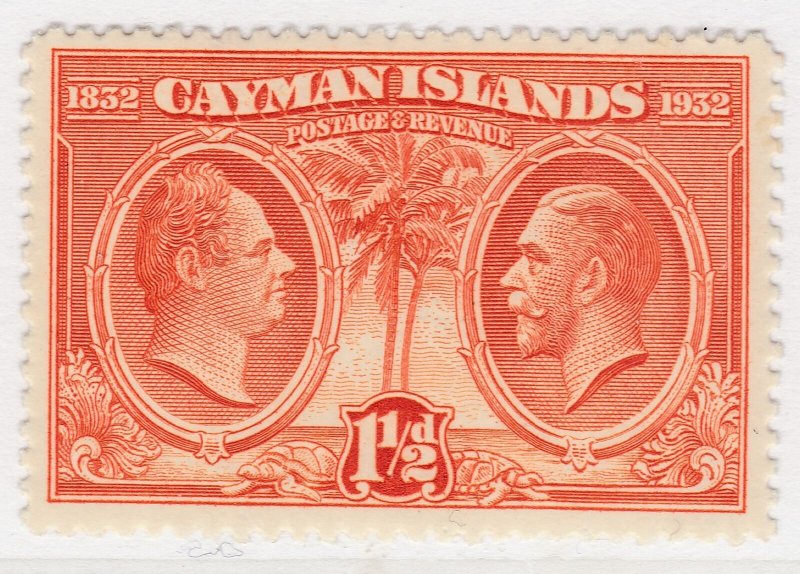 British Colony Cayman Islands 1932 1 1/2d MH Stamp A22P19F8937