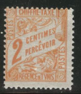 Tunis Tunisia Scott J2 MH* 1901 postage dues