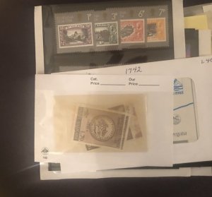 Lot of International Stamps In Glass Scenes Some Have Nice Value
