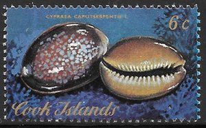 Cook Islands Scott 388 MNH 6c Seashell issue of 1974