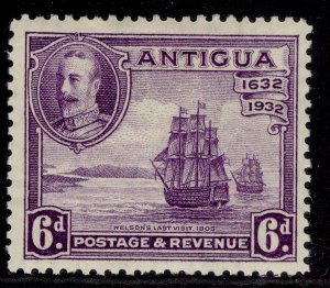 ANTIGUA GV SG87, 6d violet, M MINT. Cat £15.