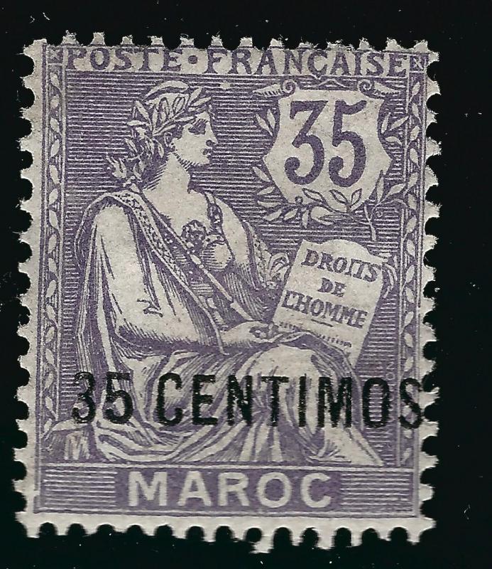 French Morocco (Scott #19) F-VF Mint OG Cat $29