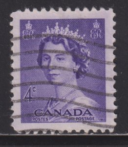 Canada 328 Queen Elizabeth II 4¢ 1953