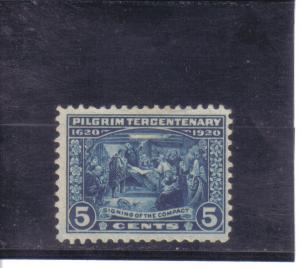 550 - .05 Pilgrim Tercentennial mh f-vf. cv $45.00