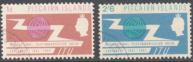 PITCAIRN 1965 ITU set fine used.............................................E450