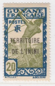 1932-38 French Colony Inini 20cMH* Stamp A22P17F8805-