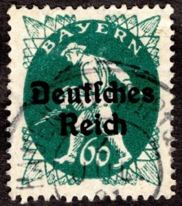 1920, Bavaria 60pf, Used, Sc 263