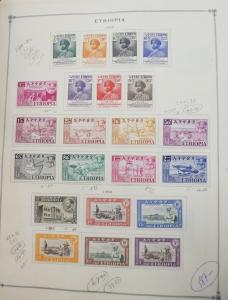 EDW1949SELL : ETHIOPIA Beautiful all VF Mint OG LH collection between 1942-1965.