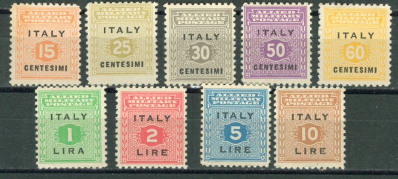 Italy-AMG  # 1N1-9  A.M.G. Allied Occupation (9) Unused VLH