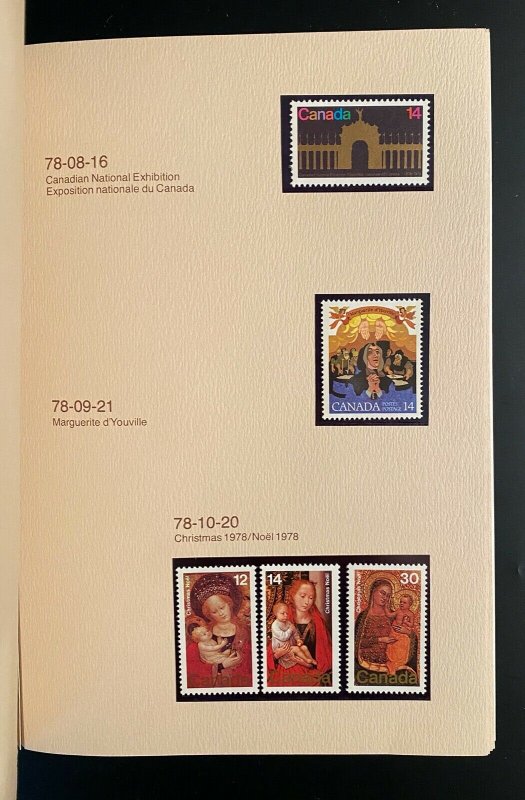 Stamps Postage Collection Canada years 1974/1979 / Album timbres complet Canada