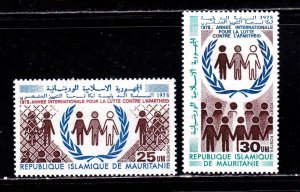 Mauritania stamps #394 - 395,  MH, CV  $3.00