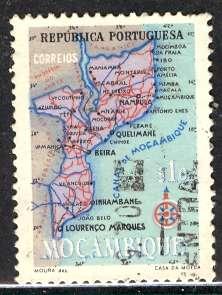 Mozambique; 1954: Sc. # 387: O/Used Single Stamp