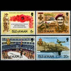 ISLE OF MAN 1981 - Scott# 201-4 British Legion Set of 4 NH