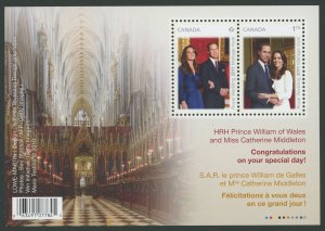 Canada 2465b - Royal Wedding Keepsake Kit from Canada Post