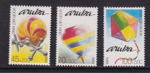 Aruba  #B13-B15  MNH  1988   children`s toys