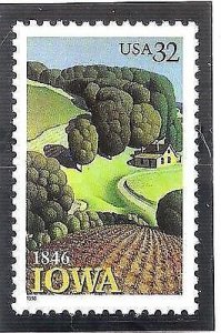 1996 Iowa Statehood -1846 -Single 32c Postage Stamp, Sc#3088, MNH, OG