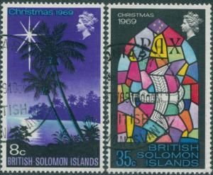 Solomon Islands 1969 SG189-190 Christmas set FU