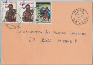 74724 - BENIN - POSTAL HISTORY -  Michel A469 * 2 + A473 on COVER   1988
