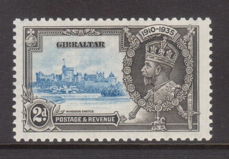 Gibraltar SG #114a VF Mint Extra Flagstaff