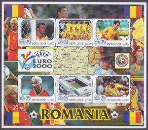 2000 Sierra Leone 3620-3625KL 2000 UEFA European Championship 14,00 €