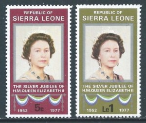 Sierra Leone #440-1 NH QEII Silver Jubilee