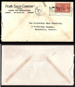 Canada-cover #4983 - 3c KGVI Coronation-Middlesex Cty-London,Ont Flag cancel-May