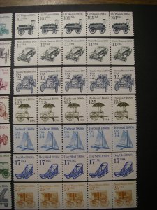 Scott 2123 - 2136, Transportation Coil PNC5 Collection, MNH Beauties, CV $28.60