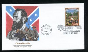 US 2975p Civil War Issue - Chancellorsville UA Fleetwood cachet FDC