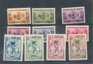 Albania 1954/57 Liberation Independence MNH (10 Stamps) ZK1589