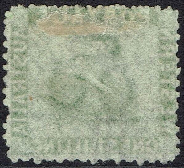 WESTERN AUSTRALIA 1864 SWAN 1/- WMK CROWN CC PERF 12½ USED 