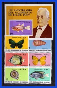 1974 - Cuba - Yvert n 1769 / 1773 + HB. 41 - MNH