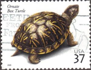 US Used 37 cent Scott# 3818 Ornate Box Turtle VF