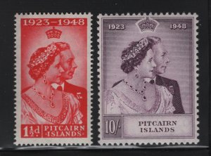 Pitcairn Is Scott # 11 - 12 VF-OG-LH set nice colors ! cv $45 ! see pic !